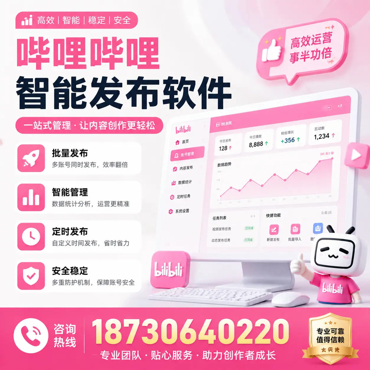 如何评估哔哩哔哩智能发布软件的ROI?沈阳 企业必读